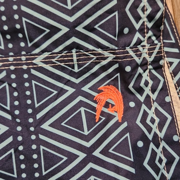 NWT Pacific Surf by Exist Men's sz XXL Swimtrunks elastic Waist front tie - Picture 4 of 8